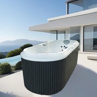 2 Person Spa Hot Tub with Ozone Cleaner System Luxury Swimming Spa Massage for Home Backyard