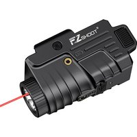 EZshoot Light Laser Combo Rechargeable Compact Slidable Rail Picatinny Rail Flashlight with Red Laser or Green Laser Beam