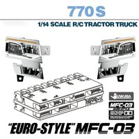 RC 770S LED 5V Headlight Lighting System Lamp for 1/14 Tamiya RC Truck SCANIAA770S 8X4 56368 56371 Nooxio MFC-03 M24 Car