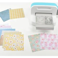 Die Cutting Embossing Machine Set With Paper Sheets DIY Handmake Tools 6inch Opening Scrapbooking Art Craft Card Making A5 Size