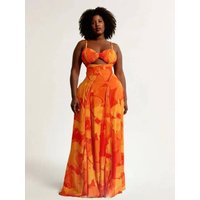 Women Floral Printed Strap Backless Bra Front Big Swing Maxi Long Dress 2026 Vintage Sexy Club Party Evening Dresses EWQ5
