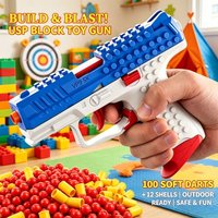 VP9 Pistol Shell Throwing Soft Bullet Toy Gun Continuous Firing Blowback Empty Hanging Pistol for Outdoor CS Games Shooting