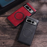 Luxury Leather Magnetic Case For Google Pixel 5 6 7 8 9 10 Pro XL 6A 7A 8A 9A 10A Shockproof Magsafe Wireless Charge Back Cover
