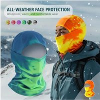 AliExpress NONE Heat Reactive Balaclava Unisex Temperature Sensitive Color Change Ski Mask Full Head Wrap Motorcycle For Hiking Cycling