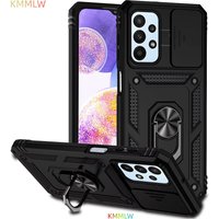 Armor Case For Samsung Galaxy A53 A04 A04S A13 A72 A52 A52S A32 M23 M13 Coque Ring Holder Shockproof Lens Protect Cover