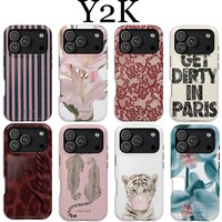 Luxury Clmj Eternal Bloom Phone Case for iPhone 17 17e 16e 16 15 14 13 12 11 X XS XR XSMAX Air Pro Max Plus Double-layer Cover