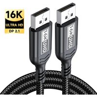 16K DP 2.1 80Gbps Cable 12Bit HDR VRR Displayport Cable For TV PC Computer Xbox Display port Adapter 1M 2M 3M Video Long Cord