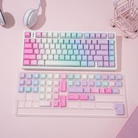 Mechanical Keyboard Keycaps Spanish French German Korean Russian Arabic Japanese Gradient Side Print Cherry Profile PBT Keycap