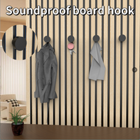 3 sound-absorbing board auxiliary hooks for drill-free coat auxiliary hooks, suitable for hanging hats on soundproof boards at h