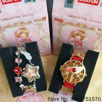 Boxfun Original Cardcaptor Sakura Translucent Time Series Blind Box Watch Anime Collectible Wristwatch Collection Holiday Gift