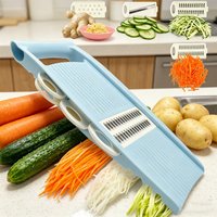 5 In1 Vegetable Fruit Slicer Multi-Functional Onion Chopper Manual Food Grater Cutter Household Kitchen Veggie Dicer Gadgets