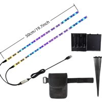 Creative Battery Powered Scooter LED Lights Dream Color DIY Bicycle Ambient Light Multi-Color RGB Light Strip Night Riding