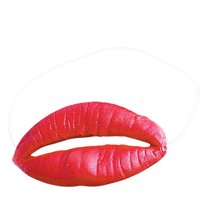 Funny Photo Props Jokes Sausage Red Lips Thick Halloween Funny Horror Latex Mask Prank Stuff Cosplay Party Props Big Red Mouth