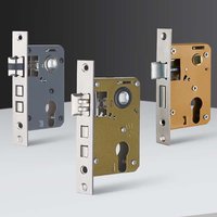 Stainless Steel Lock Body Lock Core Indoor Bedroom Lock Tongue Lock Universal Type Room Household Silent Wooden Door Lock