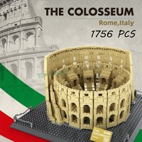 1756PCS Italy Rome Colosseum World Architecture Building Bricks,Famous Decor DIY Bricks Toys Kids Adult Birthday Christmas Gifts