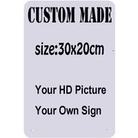 1PC Custom 2D Iron Tin Sign - Retro Metal Wall Art, 30x20/30x15cm Choice, Personalized Plaque for Home, Bar, Man Cave