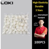 50/100PCS LOKI Tischtennis Bälle 3 Sterne 40 + Neue ABS Kunststoff Material Ping Pong Bälle mit Naht Club Training Ping Pong Bälle