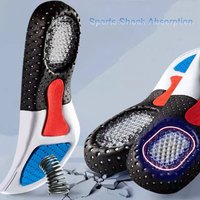 1Pair Men Silicone Shock absorbing Non slip Shoe Pads Arch Support Plantar Fasciitis Shoes Insoles for Feet Orthopedic Insole