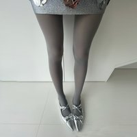 Kave 120g Grey Style Pressure Tights Women Autumn Body Shapeing Pantyhose 2024 Harajuku Streetwear Y2K Stocking