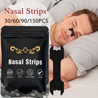 30/60/90/150PCS Black Nose Strips Extra Strength Nasal Strips Better Sleeping Non-Invasive Anti Snoring Strips for Adult