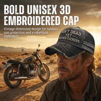 3D Print Baseball Cap Unique Embroidery Comfortable Breathable Outdoor Sun Hat Adjustable Fit for Men and Women