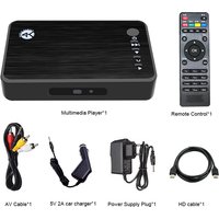 4K Ultra HDMI-Compatible Car Media multimedia Player For TV Car USB VGA HDD U Disk MultiMedia Media Player Box With SD MKV H.265