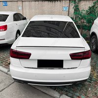 Ailes de becquet de coffre arrière pour AUDI A6 S6 C7 berline 2012 2013 2014 2015 2016 2017 2018, Kit de carrosserie de séparation d'aile arrière de voiture, réglage