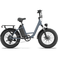 AliExpress 1500W 48V Adult Electric Bike with 15.6Ah Battery URLIFE E20 pro 20-inch Fat Tire for Commuting City Ebike