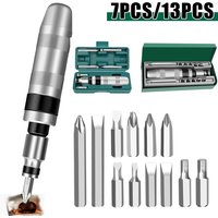 Professional Manual Screwdriver Household Cordless Screwdriver 7/13PCS DIY Impact Screwdriver Kit Nut Strike Impact Driver Tools