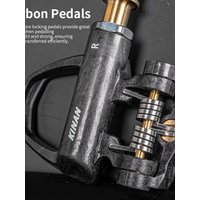 AliExpress NONE Road Bicycle Locking Pedal SPD SL System Ultra-light Titanium Shaft Pedal for Shimano SPD With Cleats Carbon Pedals Winter Cycle