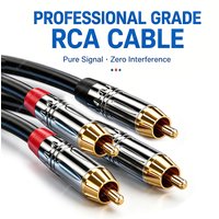 3M 5M 10M 20M 30M HIFI Audio Cable RCA Audio Cable 2RCA TO 2RCA Interconnect Current High-Fidelity Sound Quality,For DVD TV DAC