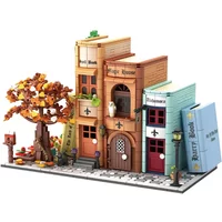 MOC Movie Magical Book Blocks Class Books ScriptsWizards House Book File Assembling Kids Building Blocks Birthday Gift Set Toy