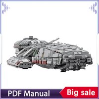 2568pcs Battlestar Galactica Nova MOC Building Blocks Detailed Deep Space Cruiser Model Assembly Bricks Kit Xmas Gift Collection