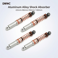 Amortisseurs métalliques D1RC 65mm 80mm 90mm 100mm 4PCS pour voiture RC modèle 1/10, Crawler, Rallye, Buggy, Camion, Accessoires