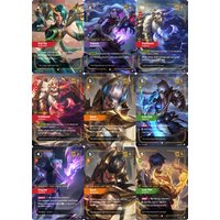 DIY League Of Legends Collectible Cards LeeSin Yone Jhin Sett Yasuo TCG Hot Stamping Textured Collectible Card High Quality Made