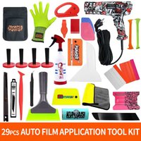 KUNAISI Profession Car Vinyl Wrap Applicator Tool Kit Car Window Tint Tools kit Wrap Knife Vinyl Spatula Tinting Kit Covering