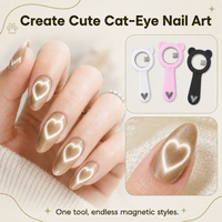Nailpop Cat Eye Magnet Uniform Strong Magnetic Field 5 Colors Ergonomic Handle Professional Magnet Nail Salon Art Tools 1pc