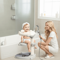 Support de bain antidérapant pour bébé, réglable, autoportant, support de douche debout pour bébé, sûr et multifonctionnel, support de bain pour nourrisson