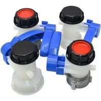 1000L Ton Barrel Valve Fitting 75mm S60 To S60x6mm IBC Tank Adapter 2inch Thread Valve Coupling For Outdoor Rain Bucket