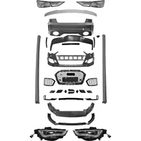 Full RS3 Style Body Kit Old to New For Audi A3 8V 13-16 Converts to 17-19 Front Rear Bumper Side Skirts Headlight Taillight