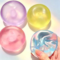 Clear Jelly Vaseline Squeeze Ball Safety Colorful Knead Stretch Super Slow Sink Squishy Stress Relief Sensory Toy Leisure Gift