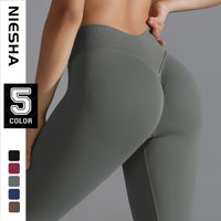 New Seamless V-Back Waist-Shaping Yoga Pants for a Peach-Shaped Butt—Perfect for Workouts, Running, and Body Sculpting