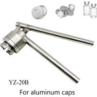 Stainless Steel Manual Vial Crimper Hand Sealing Machine for Crimping 20mm Flip Off Caps for Aluminum Plastic caps/aluminum caps