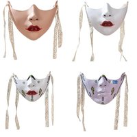 31BF Masquerade Mask Beauty Mask Cosplay Mask Mechanical Half Face Mask Gift Unisex