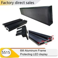 5515 Narrow Frame Aluminum Profile Small Strip LED Digital Display Frame P2 P3 P4 P5 LED Full Color Display Protection Frame