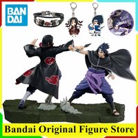 Original BANDAI Combination Battle Uchiha Itachi Uchiha Sasuke Naruto Shippuden Action Figure Toys Anime PVC Model Collection