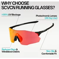 AliExpress SCVCN Scvcn Photochromic Cycling Glasses Outdoor Sports Sunglasses Man Bicycle Eyewear Popular Running Women Bike UV400 Goggles New