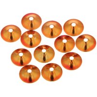 12pcs Fly Tying Materials Fishing Head Tube Flies Colourful Cones Disc Head