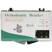 10Packs Orthodontic Braces Bracket Roth 345Hooks Standard Mini Small Plastic Box