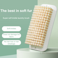 Hand Wash Laundry Brush ,Soft Bristle Fabric Care Brush - Multi-Purpose Cleaning Scrub Brush,Non-Damaging Stain Remover ใYY33ใ